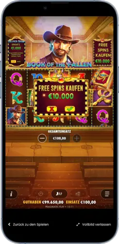 Book of Fallen Bonus Buy Freispiele